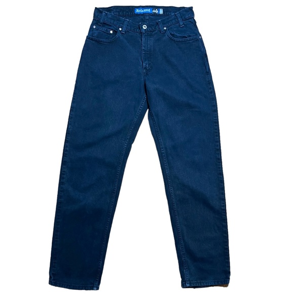 Levi’s Vintage 90’s Silver Tab Relaxed Barrel Leg Jean Black w/ Blue Undertone - Picture 9 of 16